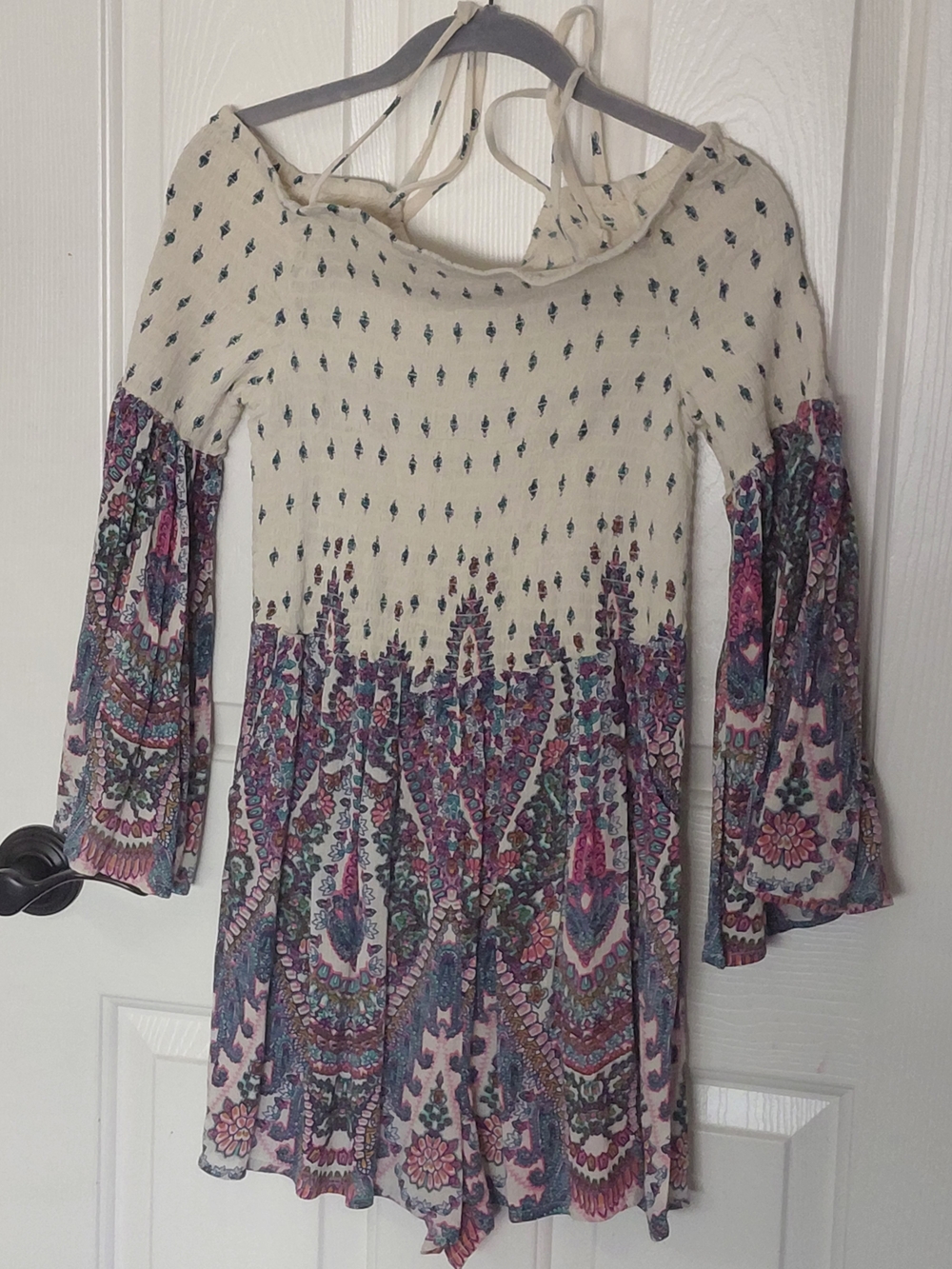 NWT CottageCore Floral Flowy Off The Shoulder Romper